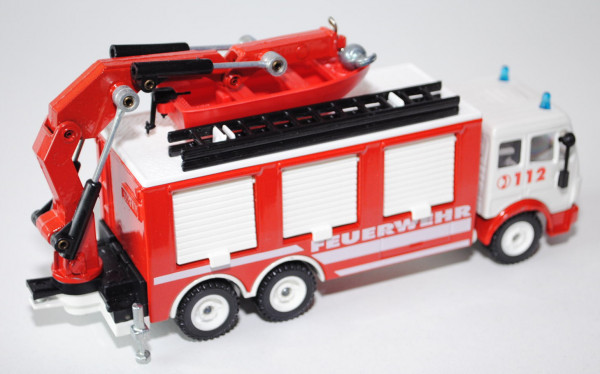 00003 Mercedes SK Feuerwehr-Rüstwagen, reinweiß/verkehrsrot, C 112 / FEUERWEHR, 1:55