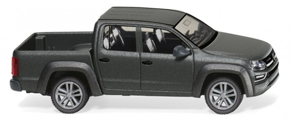 VW Amarok I (GP) DoubleCab Comfortline (2H, Mod. 2016-), indiumgrau metallic matt, Wiking, 1:87, mb