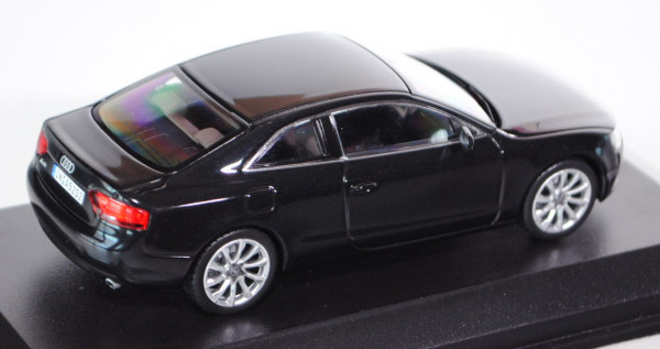 Audi A5 (Typ 8T, AU484, Facelift), Modell 2012-, phantomschwarz, Norev, 1:43, Werbeschachtel