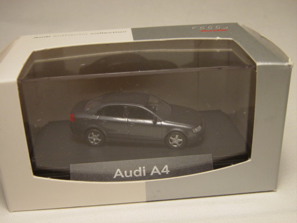 Audi A4, delphingraumetallic, Busch, 1:87, PC-Box