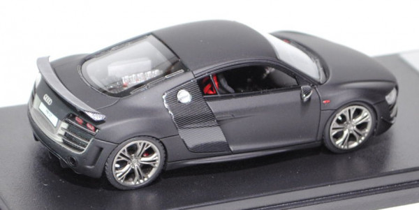 Audi R8 GT, Mj. 2011, mattschwarz, Looksmart Models (Handarbeitsmodell), 1:43, PC-Box, limitierte Au