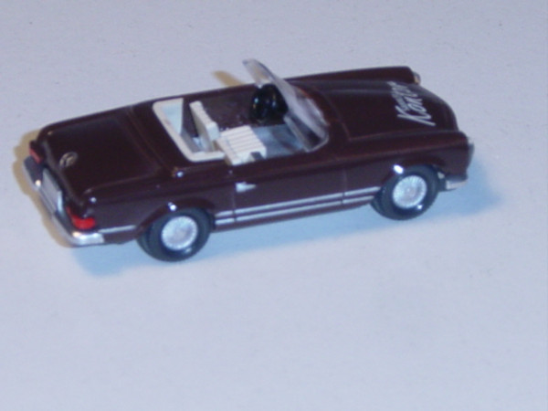 Mercedes 280 SL (Pagode), Baujahr 1967 - 1971, schokoladenbraun, SAMMLERkontor, Wiking, 1:87, limiti