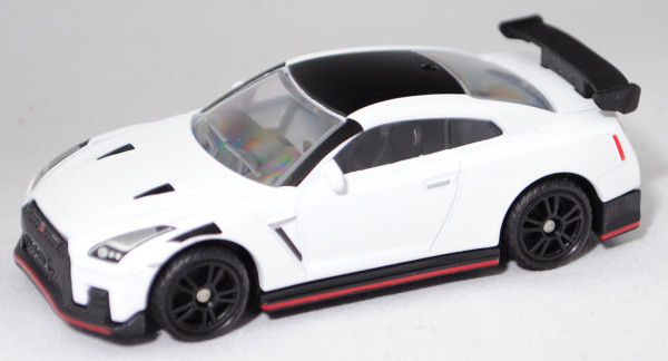 00000 Nissan GT-R NISMO (Typ R35, Facelift 2017, Modell 2016-), reinweiß, SIKU SUPER, ca. 1:59, P29e