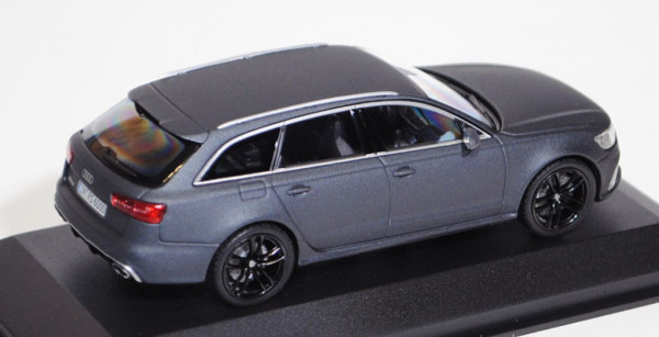 Audi RS6 Avant (C7, Typ 4G), Modell 2013, daytonagrau, Minichamps, 1:43, Werbeschachtel
