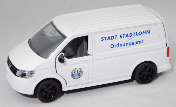 00401 VW T6 Transporter Kastenwagen (Mod. 15-19), weiß, STADT STADTLOHN / Ordnungsamt, SIKU, L17mpK