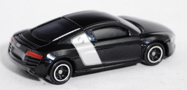 Audi R8 V10 5.2 FSI facelift (Typ 42, facelift, Modell 2012-2015), schwarzmetallic, Nr. 6, TOMICA /