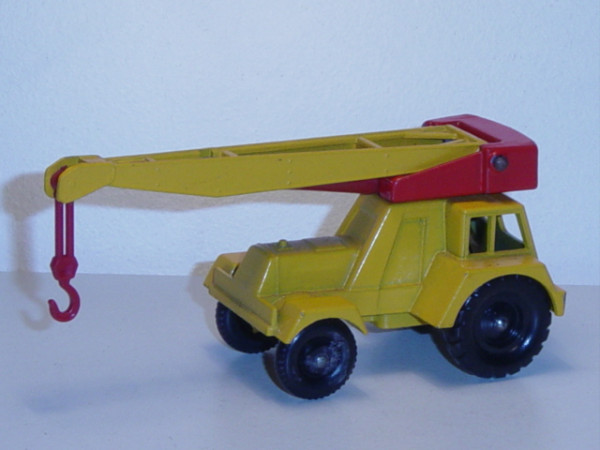 Jumbo Crane, maisgelb/verkehrsrot, beweglicher Kranaufbau, Matchbox Series