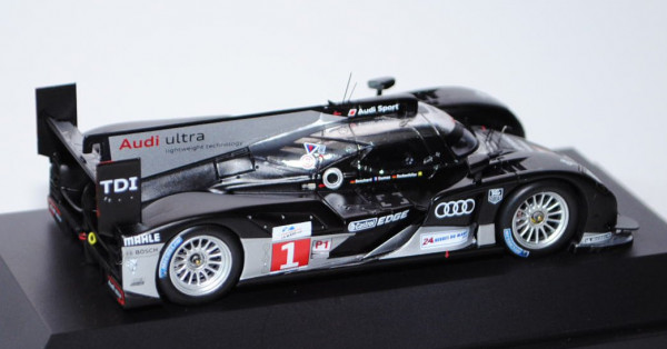 Audi R18 TDI, Le Mans 2011, schwarz/silber, Timo Bernhard / Romain Dumas / Mike Rockenfeller, Nr. 1,
