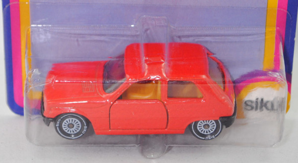 00005 Renault 5 TS (Typ 1224, Modell 1975-1979), hell-verkehrsrot, Verglasung rauch, SIKU, 1:54, P20