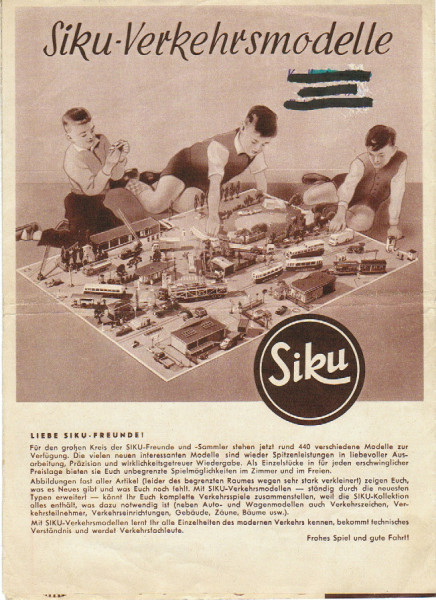 Verbraucherprospekt/Katalog 1959, m. Knickspuren, Katalog vorne beschriftet, 8 Seiten, 17,3x23,2 cm