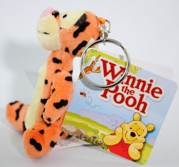 Tiger mit Schlüsselanhänger (Tigger unique Velboa with Keyring Mini Plush), Serie Winnie the Pooh (O