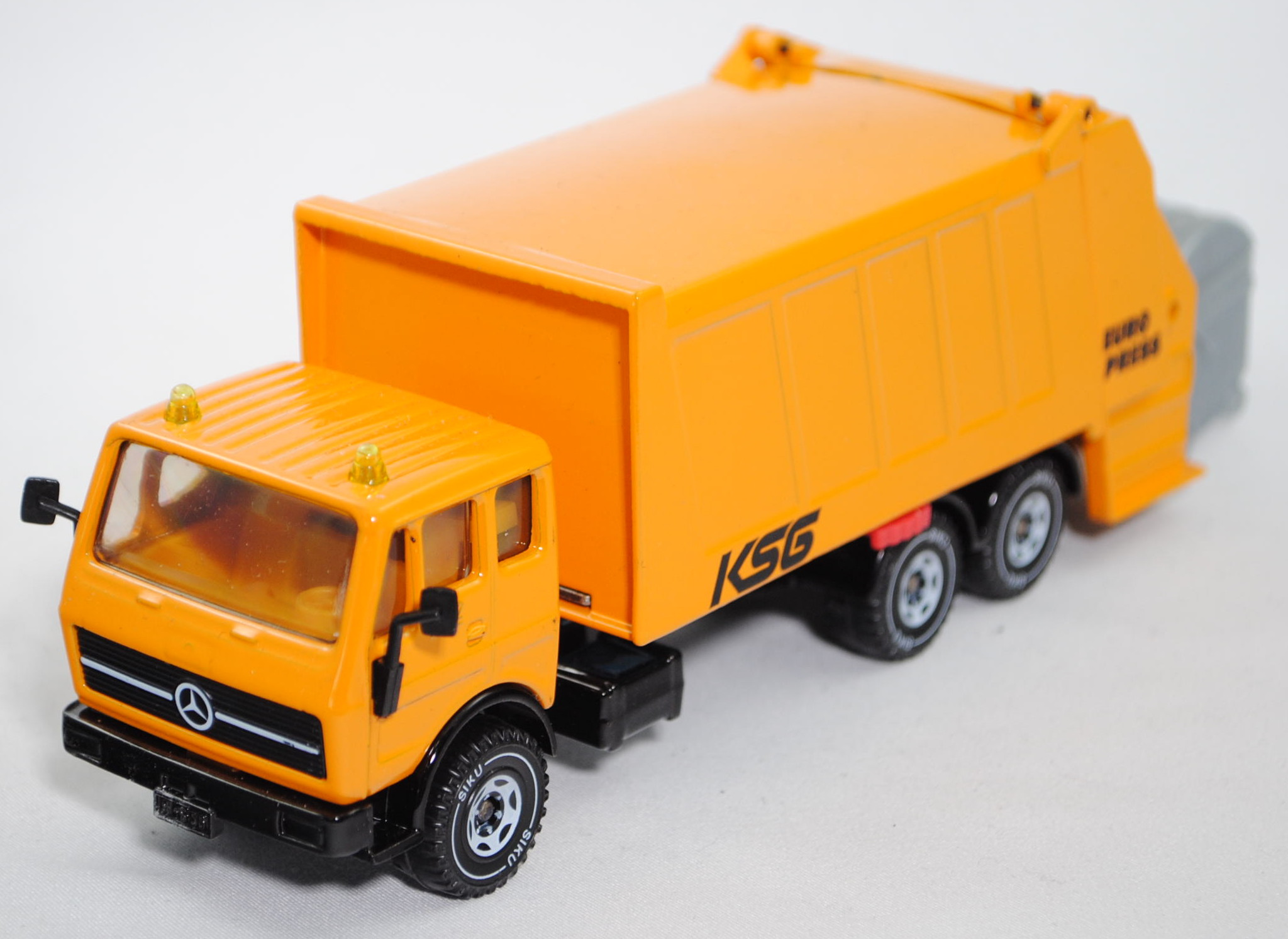 Metall/Kunststoff Spielzeugauto  Kippbarer Müllbehälter Orange SIKU Müllwagen 