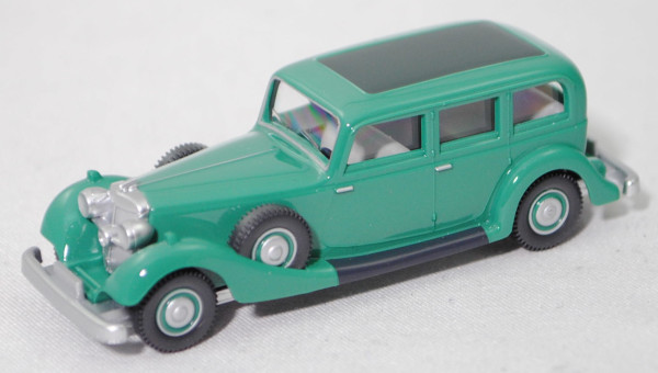 Horch 850 (Typ viertürige Pullman-Limousine, Modell 1935-1937), patinagrün, Wiking, 1:87, mb