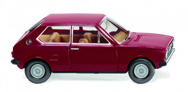 Audi 50 LS (Typ 86, Modell 1974-1978), purpurrot (vgl. brokatrot beim Original), Wiking, 1:87, mb