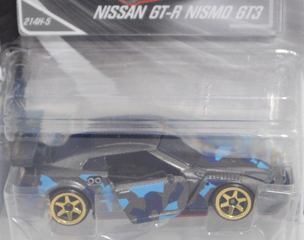 Nissan GT-R NISMO GT3 2018 (Mod. 2018-), hell-graphitgraumet., Nr. 214H-5, majorette, 1:64, Blister