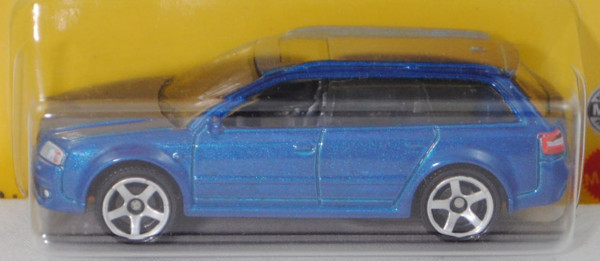 Audi RS6 Avant (Mod. 2002-2004), d.-signalblaumet., Nr. 11/12, Matchbox Serie GERMANY, 1:64, Blister