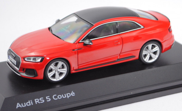 Audi RS 5 Coupé (Typ 9T / F5, AU494, Modell 2017-), misanorot, Minimax, 1:43, Werbebox
