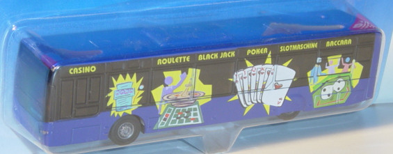00001 Neoplan Linienbus, ultramarinblau, CASINO ROULETTE BLACK JACK POKER SLOTMASCHINE BACCARA, P28