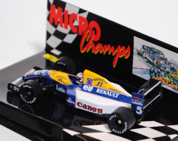 Williams FW14B, goldgelb/dsaphirblau/reinweiß, Formel 1 Saison 1992, Team: Canon Williams Team (1. P