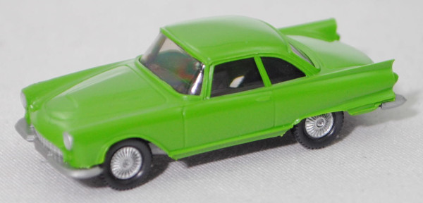 Auto Union 1000 Sp Coupé (Modell 1958-1962), gelbgrün, Wiking, 1:87, mb (Schachtel nicht Original)