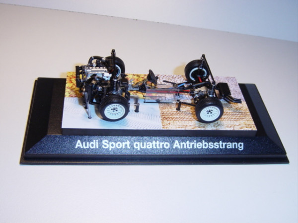 Audi Sport Quattro Antriebsstrang, Minichamps, 1:43, Werbeschachtel
