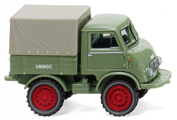 Unimog U 25 (Froschauge) (BR 401, Fahrerhaus: Westfalia, Modell 1953-1956), resedagrün, Wiking, 1:87