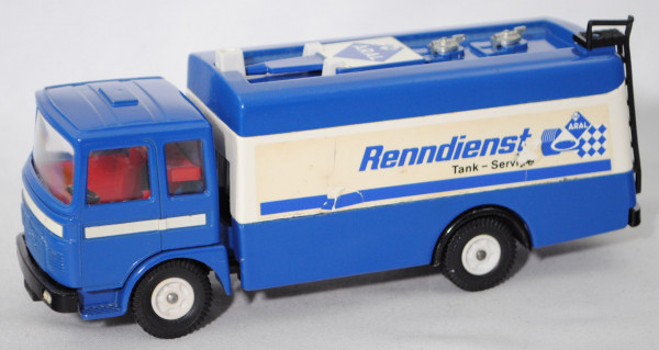 00000 MAN 8.156 F (Typ F7, Modell 1967-1969) ARAL-Renndienst, blau, Verglasung klar, SIKU, 1:60