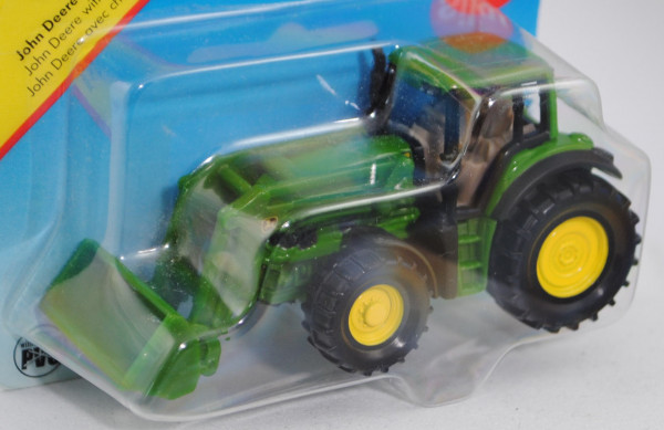 00000 John Deere 7530 Premium (Modell 2007-2011) Traktor mit Frontlader, smaragdgrün, innen graubeig