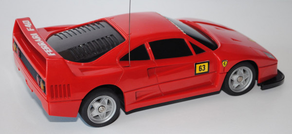 Ferrari F40 mit Fernsteuerung, Modell 1987-1992, verkehrsrot, benötigte Batterien (nicht enthalten):
