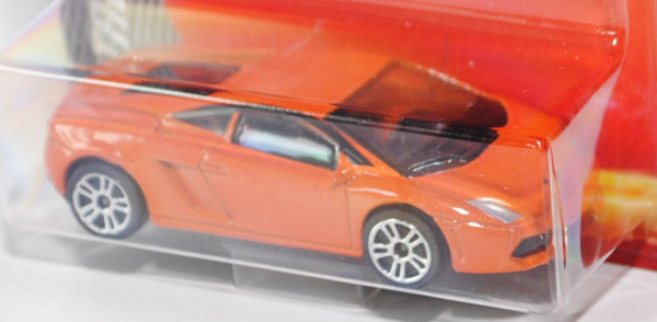 Lamborghini Gallardo LP 560-4 (Nr. 219 D), Modell 2008-2012, rotorangemetallic, majorette, ca. 1:61,