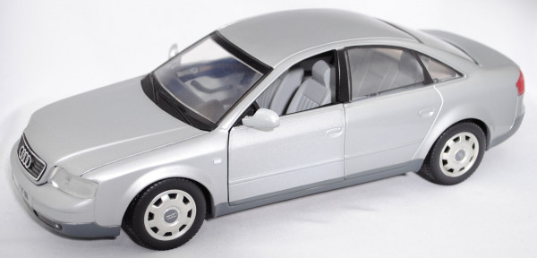 Audi A6 2.4 / 2.8 (Baureihe C5, Typ 4B, VFL, Modell 1997-2001), alusilber met., Checkmate, 1:18, mb