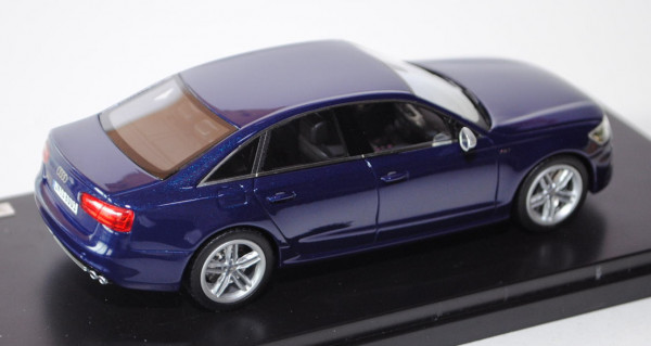 Audi S6 (C7, Typ 4G), Modell 2011-, estorilblau, Schuco, 1:43, limitierte Auflage, Handarbeitsmodell