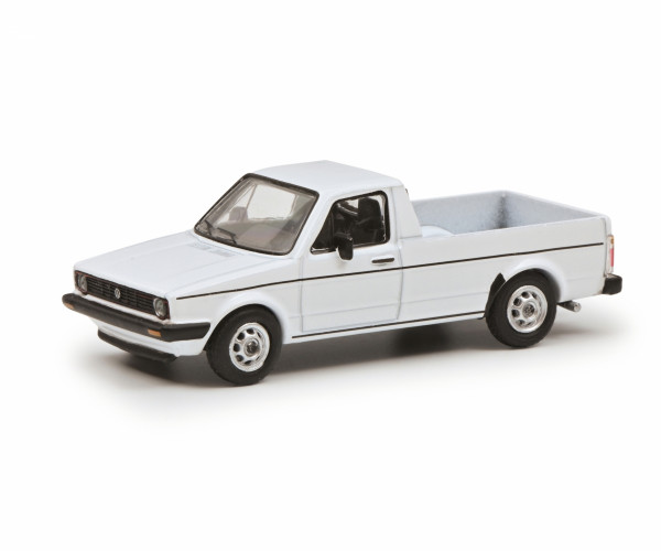 VW Caddy 1.5 / 1.6 / 1.6 D (1. Generation, Typ 14D, Modell 1982-1992), reinweiß, Schuco, 1:64, mb m-