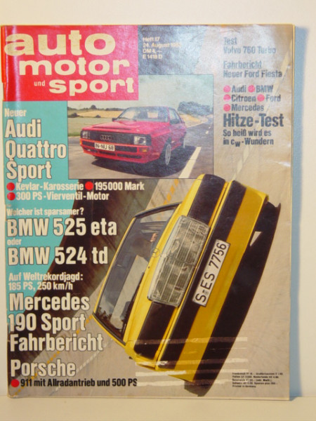 auto motor und sport, Heft 17, 24. August 1983