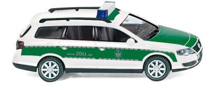 Zoll - VW Passat Variant B6 (Typ 3C), Modell 2005-2010, weiß/minzgrün, www.ZOLL.de, Wiking, 1:87, mb