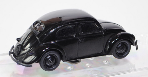 VW Käfer Limousine (Typ KdF-Wagen) (Brezelkäfer), Modell 1938-1945, schwarz, VITESSE, 1:43, PC-Box