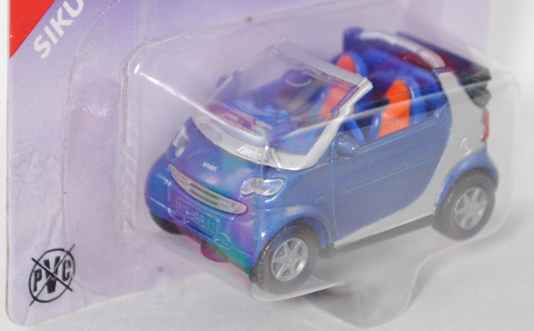 00000 smart fortwo cabrio passion (Typ A 450, Baum. 450.443, Mod. 00-03), violettblaumet./weißalumi