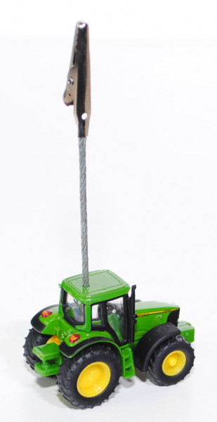 00000 John Deere 6920 S Traktor (Modell 2001-2006) Memohalter, smaragdgrün/zinkgelb, 1:87, L16nm