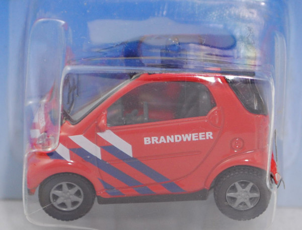 00300 NL smart fortwo coupé passion (Typ C 450, 2nd gen., Mod. 03-07) Feuerwehr, rot, BRANDWEER, P28