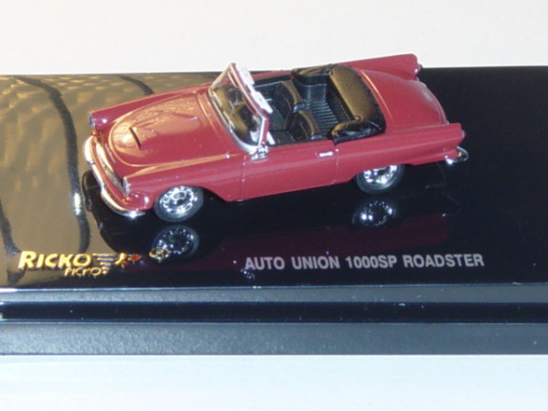 Auto Union 1000 SP Roadster, hell-oxidrot, Ricko / Busch, 1:87, PC-Box