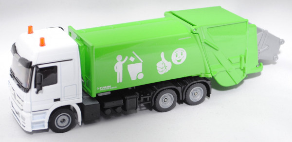 00002 MB Actros (Mod. 08-11) mit FAUN VARIOPRESS 524 Abfallsammelfahrzeug (Müllwagen), weiß/grün