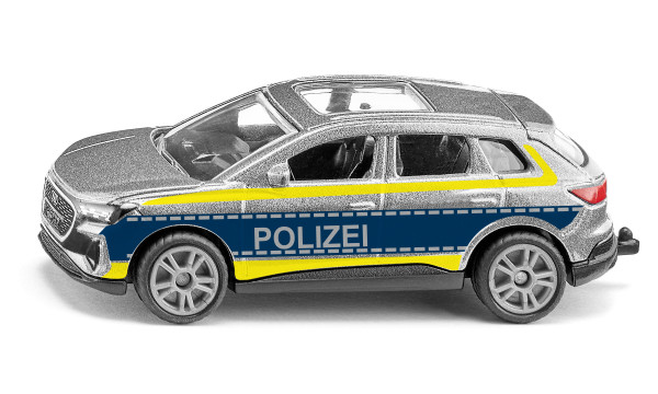 00000 Audi Q4 50 e-tron quattro (Typ FZ, Mod. 21-) Polizei Einsatzfahrzeug, silber, SIKU, 1:59, P29e
