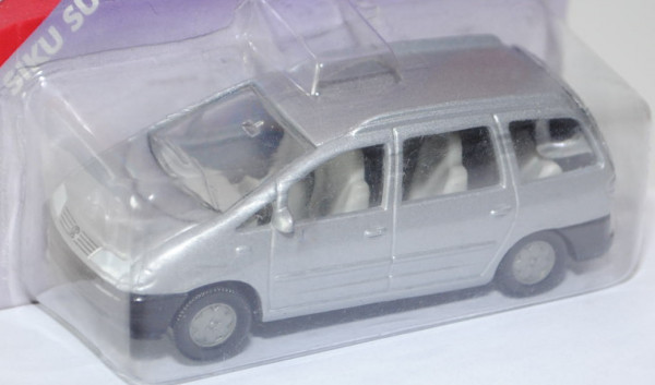 00003 VW Sharan I 2.8 VR6 (Typ 7M, Modell 1995-2000), silbergraumetallic, innen lichtgrau, Lenkrad l