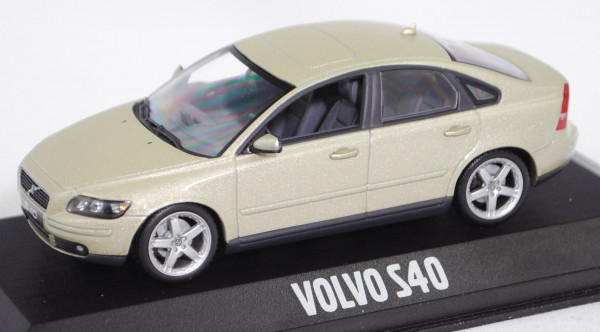 Volvo S40 T5 (2. Gen., Typ S40 II / M, Mod. 04-07), safari green perl metallic, Minichamps, 1:43, mb