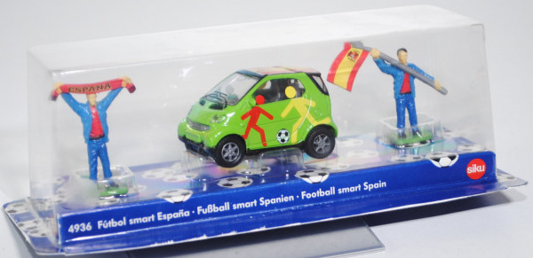 00000 Fussball-smart fortwo coupé passion-Spanien (Mod. 03-07), gelbgrün, mit 2 Figuren, P30