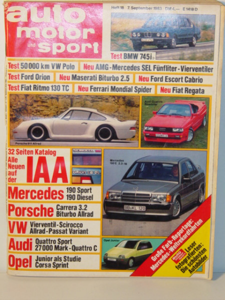 auto motor und sport, Heft 18, 7. September 1983