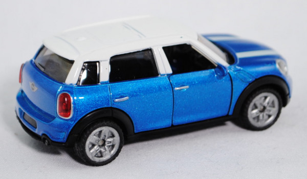 00001 Mini Cooper S Countryman (Typ R60, Modell 2010-), hell-verkehrsblaumetallic/reinweiß, innen sc