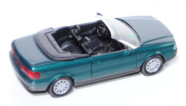 Audi Cabriolet (B4, Typ 8G), Modell 1991-2000, blaugrünmetallic, innen schwarz, Schabak, 1:43