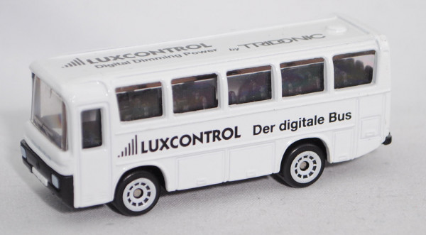Mercedes-Benz O 303 Omnibus (Mod. 88-92), weiß, LUXCONTROL Der digitale Bus / Digital Dimming Power