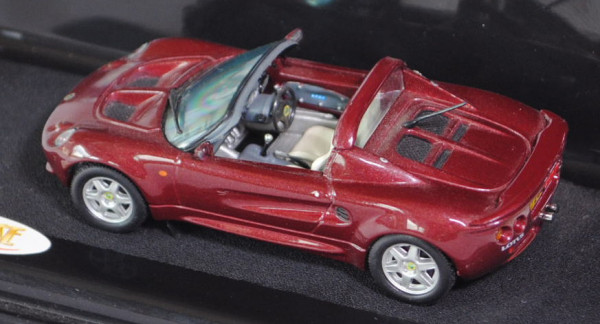 Lotus Elise 111S offen (Typ Serie 1), Modell 1998-2000, weinrotmetallic (ruby red), VITESSE BRITISH